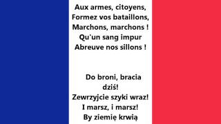 National anthem of France  Hymn Francji  La Marseillaise [upl. by Nahej223]