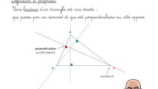 Médianes hauteurs et médiatrices [upl. by Crudden]