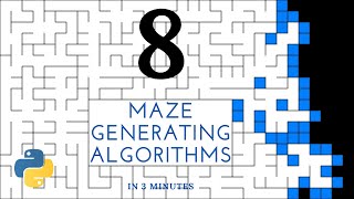 8 Maze Generating Algorithms in 3 Minutes [upl. by Bonina]