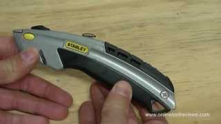 Stanley 10788 Utility Knife Review  OnlineToolReviewscom [upl. by Annid]