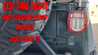 Installing LED Taillights on Jeep TJ [upl. by Hanway]