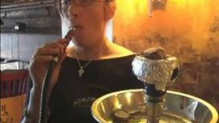 How to Smoke a Hookah  How to Inhale Hookah Smoke [upl. by Clements]