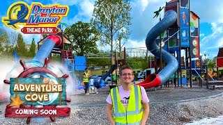 Drayton Manor Adventure Cove Construction Update  Tidal Towers amp Area Updates [upl. by Anselmi51]