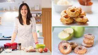 Making mini donuts in a donut maker machine Two recipes for sweet and savoury [upl. by Rabkin485]