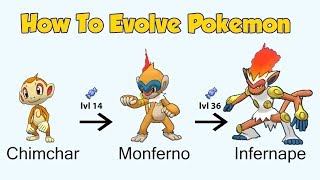 How To Evolve Pokémon  Generation 4 Sinnoh Animated Sprites [upl. by Cod]