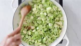 Sautéed Brussels Sprouts with Pancetta [upl. by Abil]