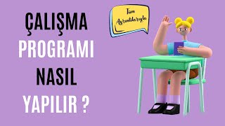 Çalışma Programı Nasıl Yapılır  YKS  KPSS  LGS [upl. by Yrakcaz]