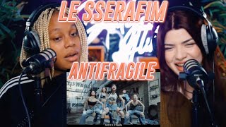 LE SSERAFIM 르세라핌 ANTIFRAGILE OFFICIAL MV reaction [upl. by Niels]