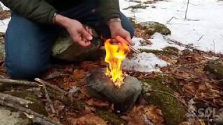 SOL Mag Striker  How to Start a Fire with a Magnesium Fire Starter Stick [upl. by Nob747]