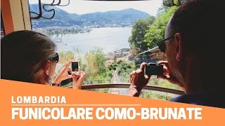 Funicolare ComoBrunate il Lago di Como dallalto [upl. by Koran]