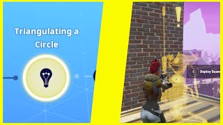 Triangulating a Circle  Deploy Scanners in a 15 zone  Fortnite STW [upl. by Aerdnu]