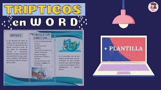 ✨💻 COMO HACER UN TRIPTICO EN WORD 2021 [upl. by Etnoid459]