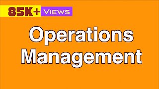 Introduction to Operations Management [upl. by Enra]