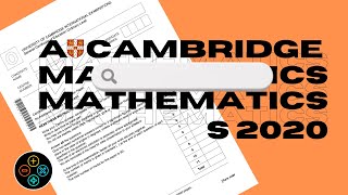 ALevel Pure Mathematics May June 2020 Paper 32 970932 [upl. by Jarvis]