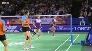 Mixed Team Bronze  SIN vs IND  WD  2014 Commonwealth Games badminton [upl. by Lewin]