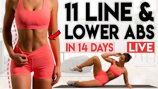 LOWER ABS and SMALLER WAIST in 14 days  30 minute Home Workout Program [upl. by Gonta545]