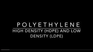 HDPE and LDPE [upl. by Haidebez733]