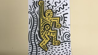 Keith haring for kids art project [upl. by Collyer957]