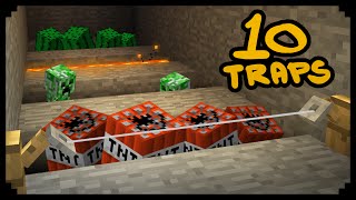 ✔ Minecraft 10 Ways to Make Traps [upl. by Slemmer]