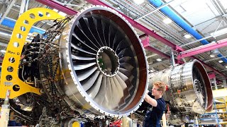 Aircraft turbojet engine production  How build the aero motors [upl. by Ixela634]