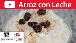 CÓMO HACER ARROZ CON LECHE  VickyRecetaFacil [upl. by Yeleek]