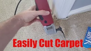 How to easily cut carpet [upl. by Eresed]