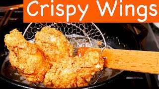 Crispy Fried Chicken Wings Recipe [upl. by Tandy692]