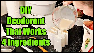 DIY All Natural Deodorant at Home Just 4 Ingredients [upl. by Orna759]