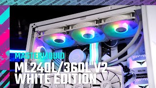 MasterLiquid ML240LML360L V2 ARGB White Edition [upl. by Aramaj442]