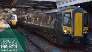 Trains at London Paddington 04042023 [upl. by Xilef582]