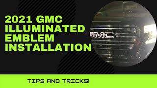 2021 GMC Illuminated Emblem Installation [upl. by Eyot]