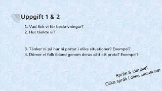 Språklig variation svenska 1  svenska som andraspråk 1 [upl. by Dilahk]