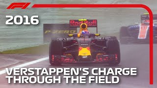 Max Verstappens Mesmerising Drive In The Wet  2016 Brazilian Grand Prix [upl. by Nomaid417]