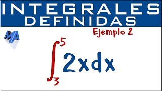 Integrales definidas  Ejemplo 2 [upl. by Hamlet]