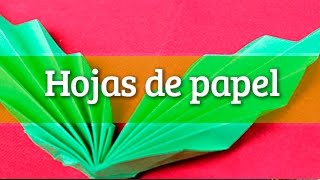 Cómo hacer hojas de papel [upl. by Lybis]