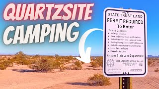 Arizona State Trust Land Camping 14 Day Quartzsite [upl. by Auka961]