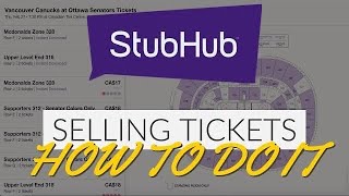 HOW TO LIST AND SELL TICKETS ON STUBHUB  THE COMPLETE GUIDE [upl. by Airamahs]