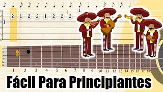 COMO TOCAR las Mañanitas 🎸 Tutorial Para Principiantes  Guitarra Fácil  Tablatura  Tabs  Punteo [upl. by Nesyrb279]