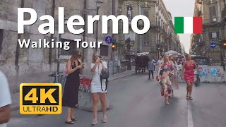 Palermo Sicily Walking Tour 4K Italy 🇮🇹 [upl. by Anasor]