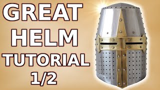 How to make a medieval Great helmet part 12 [upl. by Wurtz423]