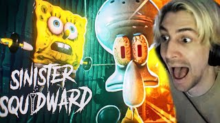 xQc Plays SINISTER SQUIDWARD [upl. by Edahc]