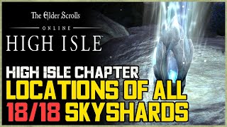 All 18 High Isle Skyshards ESO [upl. by Htebesile]