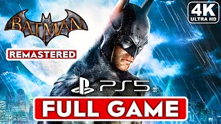 BATMAN ARKHAM ASYLUM REMASTERED PS5 Gameplay Walkthrough Part 1 FULL GAME 4K HD  No Commentary [upl. by Ecnarrat61]