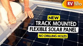 BEST WAY in 2021 to INSTALL FLEXIBLE SOLAR PANELS on RV  NO DRILLING [upl. by Nallad]