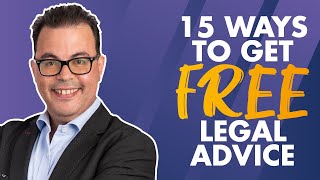 15 ways to get FREE legal advice [upl. by Tennaj]