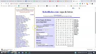 Crear Sopa de Letras con Kokolikoko [upl. by Schoenberg]