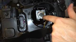 Headlight bulb replacement in a Mercedes GLK350 [upl. by Fruma]