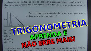 TRIGONOMETRIA  INTRODUÇÃO  SÓ QUESTÕES DE CONCURSO [upl. by Onitsuaf]