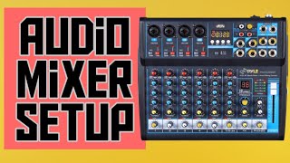 Bluetooth Mixer Setup and Tutorial  How to Use an Audio Mixer [upl. by Nohsyt]