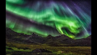 Real Sound of Northern Lights Aurora Borealis [upl. by Newell]